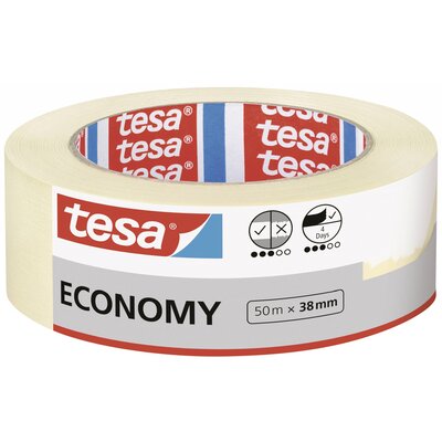 tesa Economy 05279-00000-02 Festő védőszalag Fehér (H x Sz) 50 m x 38 mm 1 db