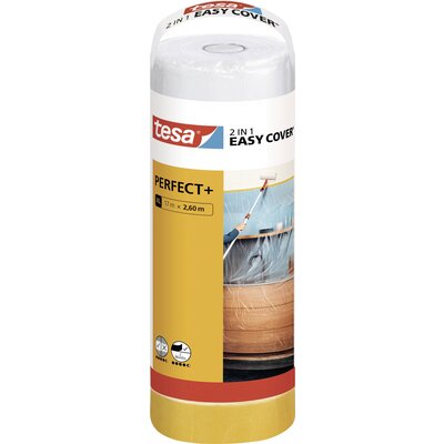 tesa Easy Cover Perfect+ 56575-00000-00 Fedőfólia Sárga, Átlátszó (H x Sz) 17 m x 2.60 m 1 készlet