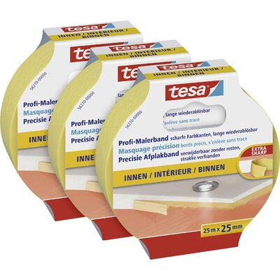 tesa 56270 Festő védőszalag Bézs (H x Sz) 25 m x 25 mm 3 db