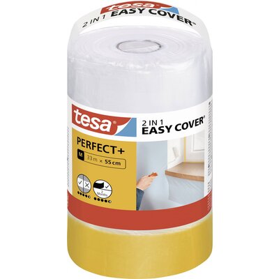 tesa Easy Cover Perfect+ 56593-00000-00 Fedőfólia Sárga, Átlátszó (H x Sz) 33 m x 550 mm 1 készlet