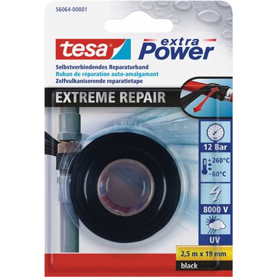 tesa EXTREME REPAIR 56064-00001-00 Repair tape tesa® extra Power Fekete (H x Sz) 2.5 m x 19 mm 1 db