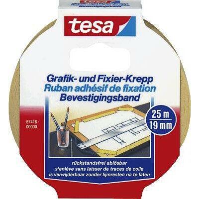 tesa Grafik- und Fixier-Krepp 57416-00000-02 Krepp szalag (H x Sz) 25 m x 19 mm 1 db