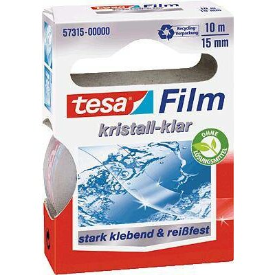 tesa Tesa 57315-00000-02 tesafilm kristálytiszta Átlátszó (H x Sz) 10 m x 15 mm 1 db