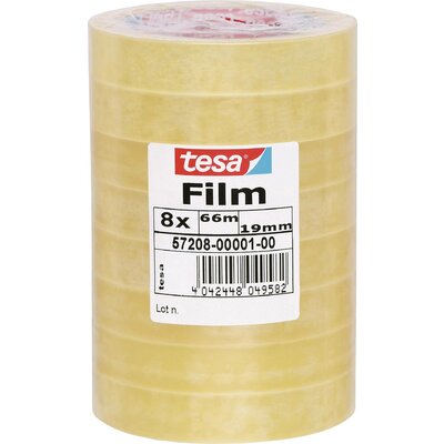 tesa standard 57208-00001-01 tesafilm Standard Átlátszó (H x Sz) 66 m x 19 mm 8 db