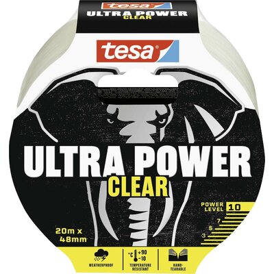 tesa ULTRA POWER CLEAR 56496-00000-00 Repair tape Átlátszó (H x Sz) 10 m x 48 mm 1 db