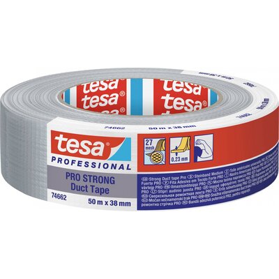 tesa Duct Tape PRO-STRONG 74662-00004-00 Repair tape Szürke (H x Sz) 50 m x 38 mm 1 db