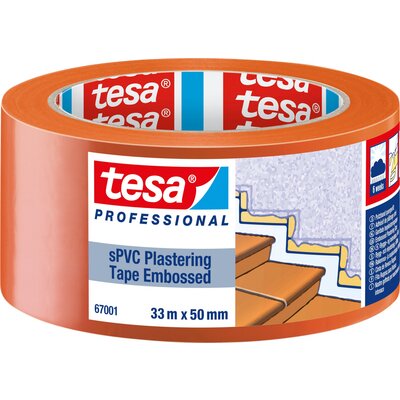 tesa SPVC EMBOSSED 67001-00003-00 Pucolószalag tesa® Professional Narancs (H x Sz) 33 m x 50 mm 1 db