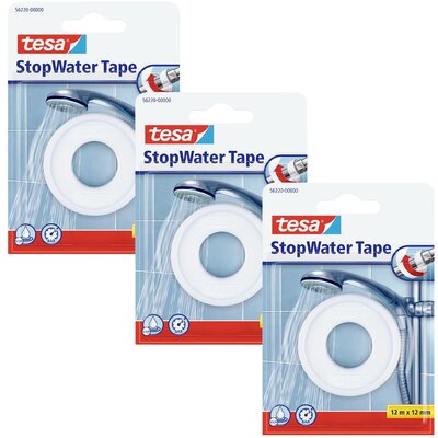 tesa STOP WATER 56220-00500-02 Repair tape Fehér (H x Sz) 12 m x 12 mm 3 db