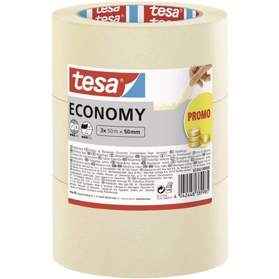 tesa Economy 55342-00000-00 Festő védőszalag Fehér (H x Sz) 50 m x 50 mm 3 db