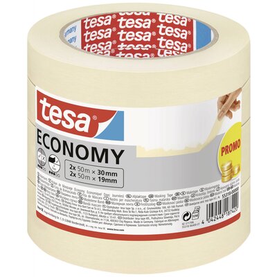 tesa Economy 55318-00000-04 Festő védőszalag Fehér 1 készlet