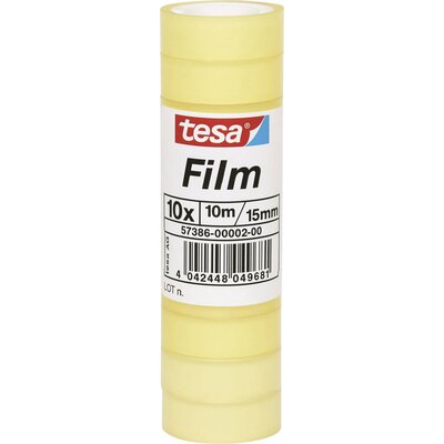 tesa 57386-00002-04 tesafilm Standard Átlátszó (H x Sz) 10 m x 15 mm 10 db