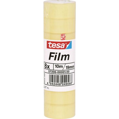 tesa 57206-00001 57206-00001-01 tesafilm Standard Átlátszó (H x Sz) 10 m x 19 mm 8 db