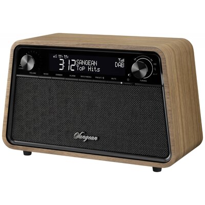 Sangean Premium Wooden Cabinet WR-201 Asztali rádió DAB+, FM DAB+, Bluetooth®, AUX, URH Ébresztő funkció Dió