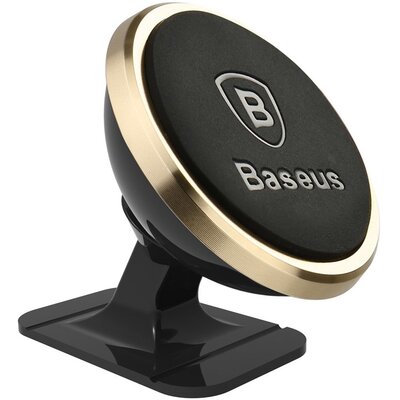 BASEUS mágneses autós tartó for console 360° SUCX140015 gold