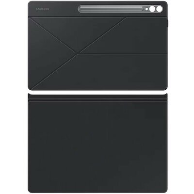 Samsung Galaxy Tab S9 Ultra 14.6 SM-X910 / X916B, mappa tok, mágneses rögzítés, érintőceruza tartó, Origami Smart Case, Samsung Smart Book Cover, fekete, gyári