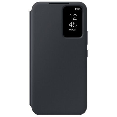 Samsung Galaxy A34 5G SM-A346B, Oldalra nyíló tok, hívás mutatóval, kártyatartóval, Smart View Wallet, fekete, gyári