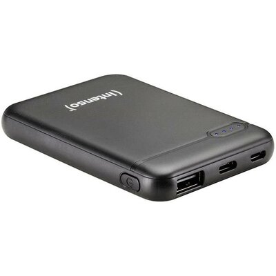 Powerbank állapotjelzővel 5000 mAh LiPo fekete, Intenso XS5000