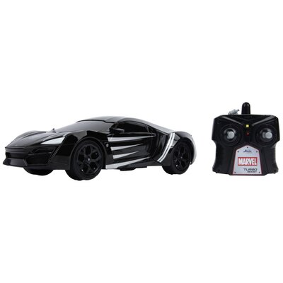 JADA TOYS 253226001 Marvel Black Panther RC Lykan 1:16 RC modellautó Elektro Sportkocsi