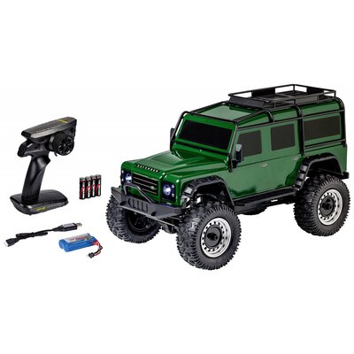 Carson RC Sport Land Rover Defender Zöld Brushless 1:8 RC modellautó Elektro Terepjáró 4WD RtR 2,4 GHz