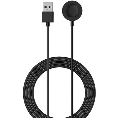 Töltőkábel USB (mágneses, 100cm) Fossil Gen 4 / Gen 5 készülékhez FEKETE