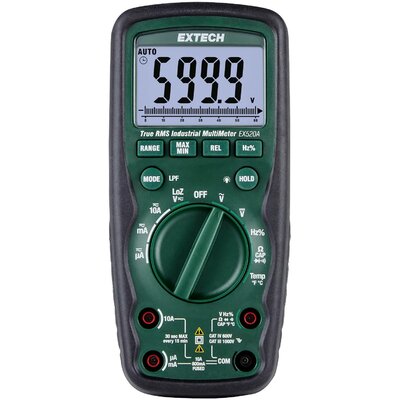 Extech Extech EX520A Kézi multiméter digitális CAT IV 600 V Kijelző (digitek): 6000