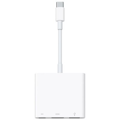 APPLE MW5M3ZM/A APPLE adapter (Type-C+USB+HDMI aljzat - Type-C, adatátvitel és töltés, MULTIPORT, MUF82ZM/A utód) FEHÉR