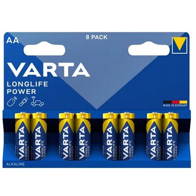 VARTA 4906121418 VARTA LONGLIFE POWER tartós elem (AA, LR06, 1.5V, lítium) 8db/csomag