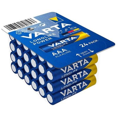 VARTA 4903301124 VARTA LONGLIFE POWER tartós elem (AAA, LR03, 1.5V, alkáli) 24db/csomag