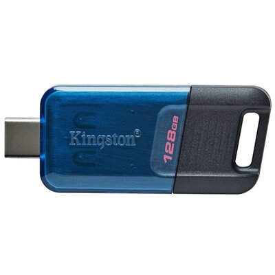 KINGSTON DT80M/128GB KINGSTON DT 80 M pendrive/USB Stick (Type-C 3.2, Gen 1) 128GB SÖTÉTKÉK