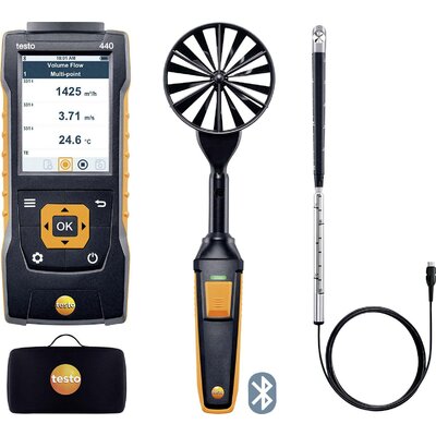 testo 440 Set2 Anemométer Kalibrált (ISO)