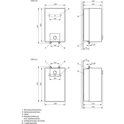 Vaillant VEN 5 U plus VEN 5 U plus Melegvíz tároló