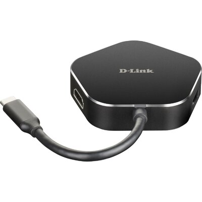 D-Link DUB-M420 4 port USB 3.2 hub Fekete