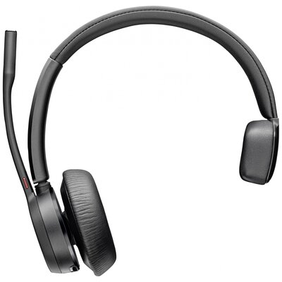 HP Poly Voyager 4310 UC Monaurales Headset +BT700 USB-A Adapter Számítógép On Ear headset Bluetooth® Stereo Fekete Noise Cancelling Hangerő szabályozás,