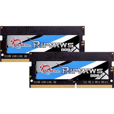 G.Skill Ripjaws Laptop munkamemória készlet DDR4 16 GB 2 x 8 GB 2400 MHz 260pin SO-DIMM CL16-16-16-39 F4-2400C16D-16GRS