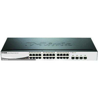 D-Link DGS-1210-24/E Hálózati switch, RJ45/SFP 24 + 4 Port 56 GBit/s