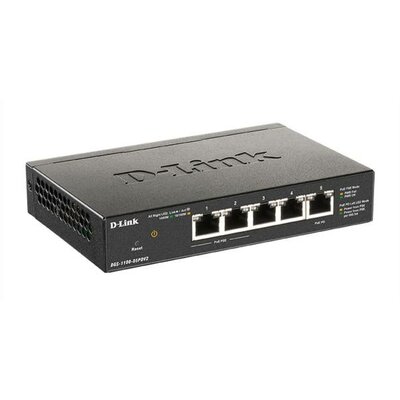 D-Link DGS-1100-05PDV2 Hálózati switch 5 port PoE funkció