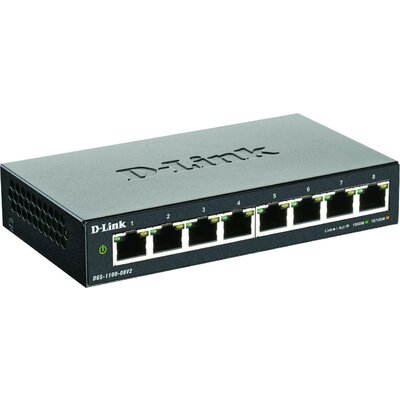 D-Link DGS-1100-08V2 Hálózati switch 8 port 1 GBit/s