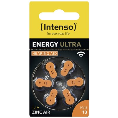 Intenso Hallókészülék elem #####PR48-13 1.45 V 6 db 230 mAh Cink-levegő 7504426