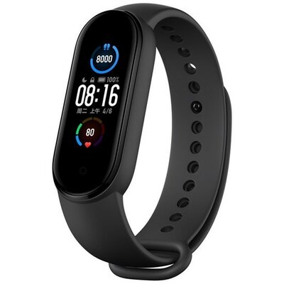 Xiaomi Mi Band 5 / Mi Band 6, szilikon pótszíj, állítható, Devia Delux Sport, fekete