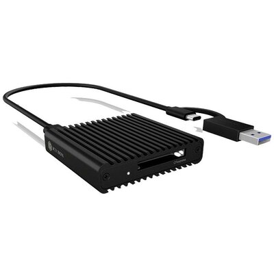 ICY BOX IB-CR404-C31, Kartenleser, CF Express 2.0 Type-B, USB 3.2 (Gen 2), Status LED Külső memóriakártya olvasó USB-C®, USB 3.2 (2. generáció)(USB 3.1) Fekete