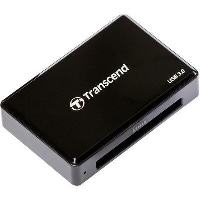 Transcend RDF2 Külső memóriakártya olvasó USB 3.1 (1. generáció) Fekete