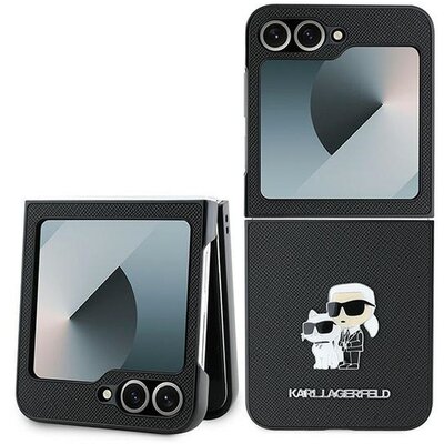 KARL LAGERFELD tok SAMSUNG Z Flip 6 KLHCZF6SAPKCNPK (HC Saffiano KC Metal Pin) black