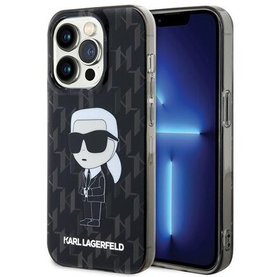 Original faceplate tok KARL LAGERFELD KLHCP15XHNKMKLK for iPhone 15 PRO MAX (Ikonik Monogram / black)