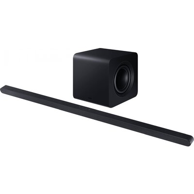 Samsung Ultra Slim Soundbar HW-S810GD Surround rendszer Fekete Bluetooth, Dolby Atmos®, WLAN, Fali rögzítés, Beszédvezérlés