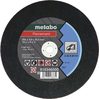 Metabo 616346000 Vágótárcsa, egyenes 355 mm 10 db Acél