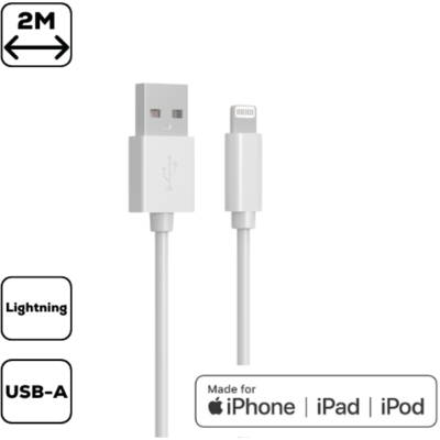 Cellect iPhone Lightning USB adat 2m, töltőkábel