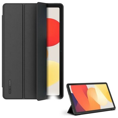 Xiaomi Redmi Pad SE (11.0), mappa tok, bőrhatású, Trifold Folio, fekete, gyári