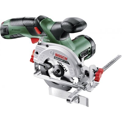 Bosch Home and Garden UniversalCirc 12 Akkus kézi körfűrész Vágási mélység max. (90°) 26 mm akkuval 12 V 2.5 Ah