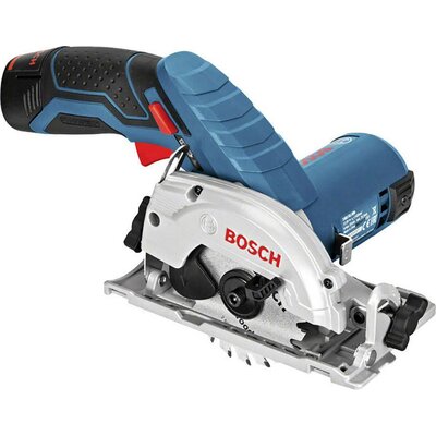 Bosch Professional GKS 12V-26 2x3 Ah L-BOX Akkus kézi körfűrész Vágási mélység max. (90°) 26.5 mm Hordtáskával, akkuval, Töltővel 12 V 3 Ah