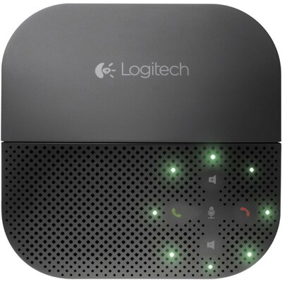 Logitech Mobile Speakerphone P710e Konferencabeszélgetés kihangosító USB, Bluetooth Fekete